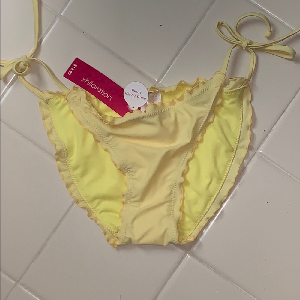 NWT! Xhilaration Yellow Bikini Bottoms
